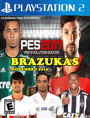 PES BRAZUKAS 2017 (PS2) Atualizado até 02/11/2016